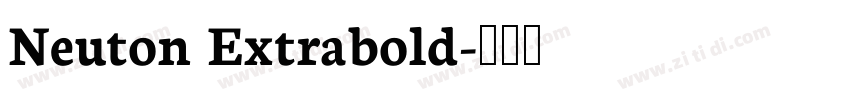 Neuton Extrabold字体转换